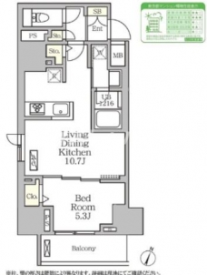 コートレジデンス南大塚の間取り図