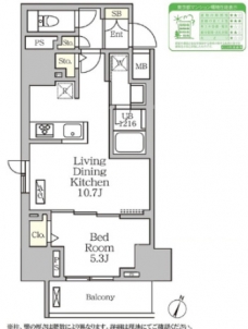 コートレジデンス南大塚の間取り図