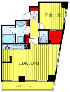 フレンシア田端南の間取り図