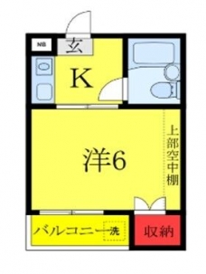 フラット上板橋の間取り図
