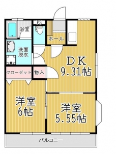 大畑第２マンションの間取り図