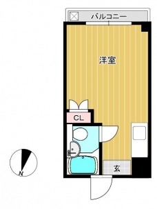 コーポ鳩ヶ谷の間取り図