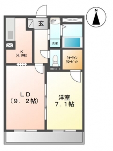ルミナス高鼻の間取り図