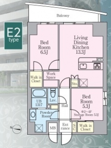 グランシエル川口の間取り図