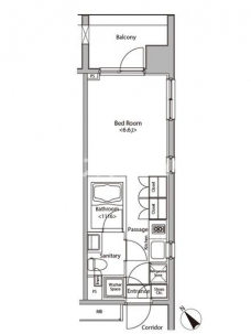 カスタリア大塚の間取り図
