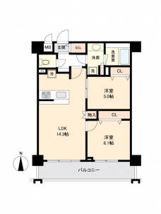 プライマル板橋本町の間取り図