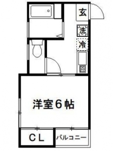 ナカニシコーポ　の間取り図