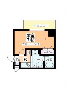 アルファコート西川口１３の間取り図