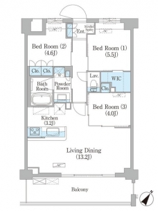 ＮＩＩＹＡ平和台の間取り図