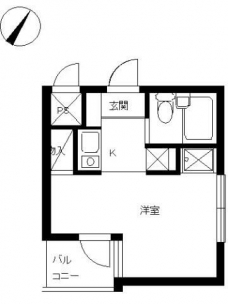 スカイコート西川口第５の間取り図