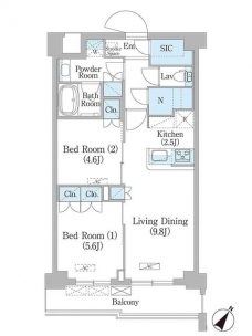 ＮＩＩＹＡ平和台の間取り図