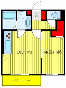カーサ アルデバランの間取り図
