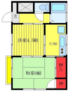 あやめ荘の間取り図