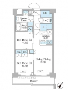 ＮＩＩＹＡ平和台の間取り図