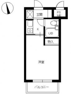 スカイコート池袋第５の間取り図