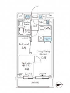 プラネソシエプラス桜台の間取り図