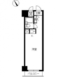 スカイコート池袋第２の間取り図