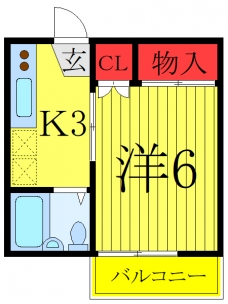 メゾンシュークレーの間取り図