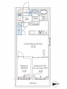 プラネソシエプラス桜台の間取り図