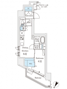 ロイジェント駒込六義園の間取り図