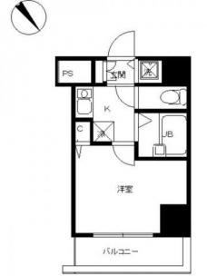 スカイコート巣鴨の間取り図