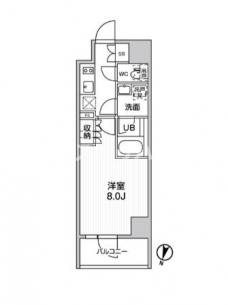 シーズンフラッツ新大塚の間取り図