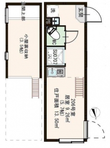 アネーロ北千住の間取り図