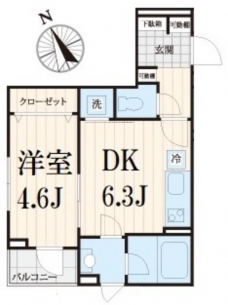VERT CLAIR 小竹向原の間取り図