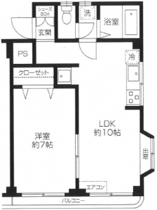 コスモ和光Ⅲの間取り図