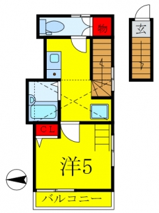 IKフラット４の間取り図