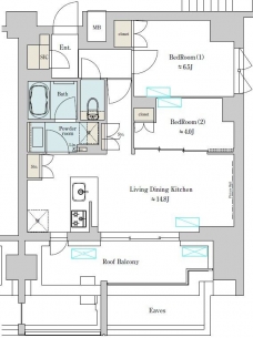 Ｂｒｉｌｌｉａ　ｉｓｔ　上野稲荷町の間取り図