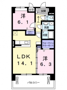 オーベルコートの間取り図