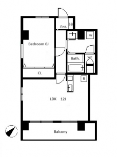 メゾンベルジュの間取り図