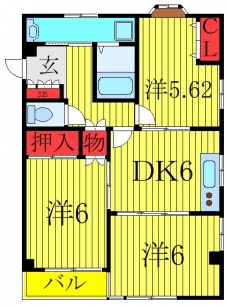 ロイヤルハウスの間取り図