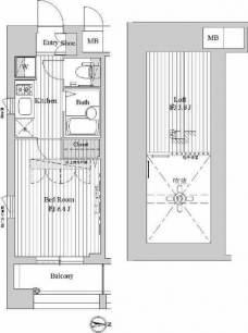 ドゥーエ練馬Ⅱの間取り図