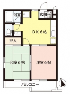 ロキシーヴィル川口Ａの間取り図