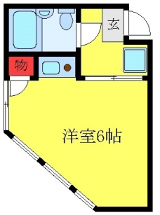 シャンテ東十条の間取り図