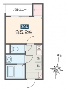 MELDIA西川口Ⅱの間取り図
