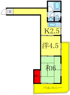 ハイツ伊那の間取り図