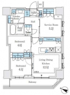 パークホームズ文京白山ヒルテラスの間取り図