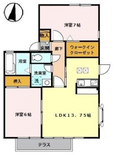 ラフォーレ皇山の間取り図
