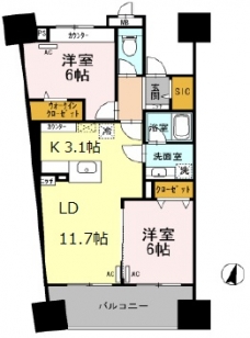 ロイヤルパークスシーサー南千住の間取り図