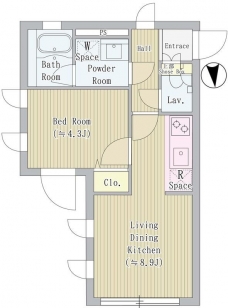ヴィスターリ目白の間取り図