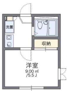 レオパレスデルニエの間取り図