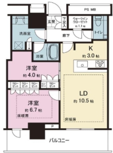 THE TOWER JUJOの間取り図