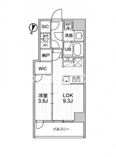 シーズンフラッツ新大塚の間取り図