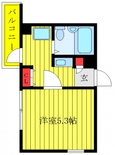 サニーバンブーの間取り図