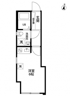 SBメゾン江北の間取り図