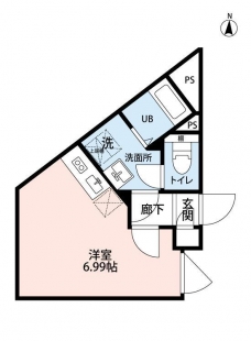 Axis西日暮里の間取り図