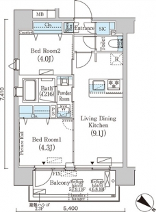 フルハウス赤羽の間取り図